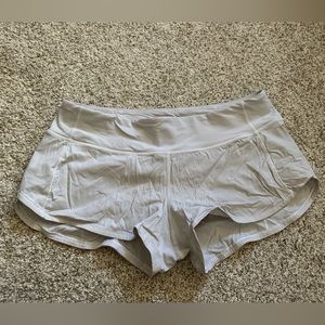 Speed up Shorts 2.5” in White
